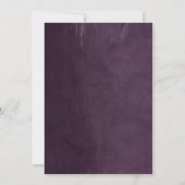 Uitnodiging tot weddenschap van plum String Lights (Achterkant)