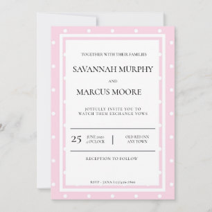 Uitnodiging tot weddenschap van roze poka