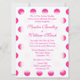 Uitnodiging tot weddenschap van roze poka