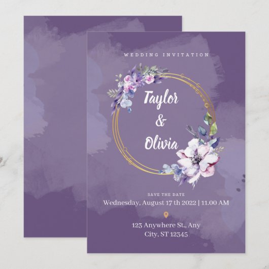 Uitnodiging tot weddenschappen, Acryluitvindingen (Voorkant / Achterkant)