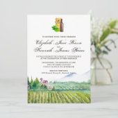 Uitnodiging tot weddenschappen bij wijnstokken (Staand voorkant)