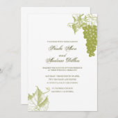 Uitnodiging tot weddenschappen bij wijnstokken (Voorkant / Achterkant)