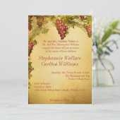 Uitnodiging tot weddenschappen bij wijnstokken (Staand voorkant)