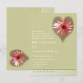 Uitnodiging tot  weddenschappen briefkaart (Voorkant / Achterkant)