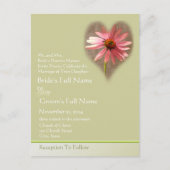 Uitnodiging tot  weddenschappen briefkaart (Voorkant)
