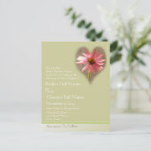 Uitnodiging tot  weddenschappen briefkaart (Staand voorkant)