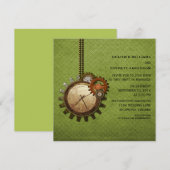 Uitnodiging tot  weddenschappen, groen (Voorkant / Achterkant)