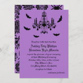 Uitnodiging tot weddenschappen met Chandelier en D (Voorkant / Achterkant)