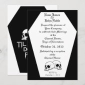 Uitnodiging tot weddenschappen met Coffin (Black) (Voorkant / Achterkant)