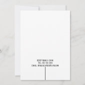 Uitnodiging tot weddenschappen met een witte kassy (Achterkant)