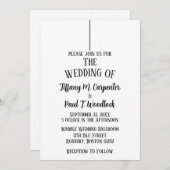Uitnodiging tot weddenschappen met een witte kassy (Voorkant / Achterkant)