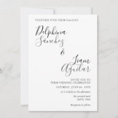 Uitnodiging tot weddenschappen met een zwarte en g (Voorkant)