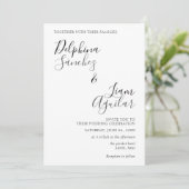 Uitnodiging tot weddenschappen met een zwarte en g (Staand voorkant)