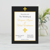 Uitnodiging tot weddenschappen met een zwarte & go (Staand voorkant)