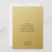 Uitnodiging tot weddenschappen met Gele rozen en E (Achterkant)