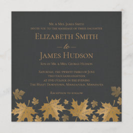 Uitnodiging tot weddenschappen met gouden en grijz