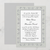 Uitnodiging tot weddenschappen met ingewikkelde wi (Voorkant / Achterkant)