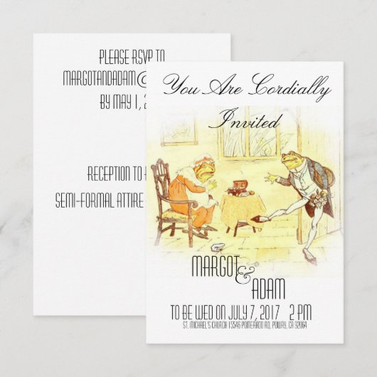 Uitnodiging tot weddenschappen met onverzettelijke (Voorkant / Achterkant)