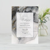 Uitnodiging tot weddenschappen met zwarte en gouda (Staand voorkant)