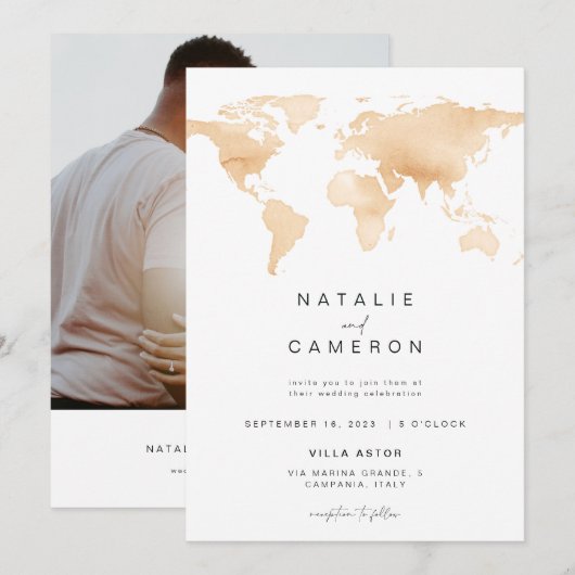 Uitnodiging tot weddenschappen op bestemming met W (Voorkant / Achterkant)