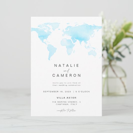 Uitnodiging tot weddenschappen op bestemming met W (Staand voorkant)