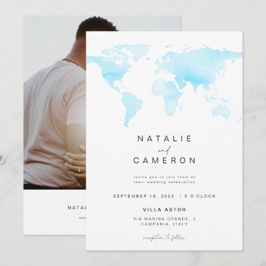 Uitnodiging tot weddenschappen op bestemming met W (Voorkant / Achterkant)