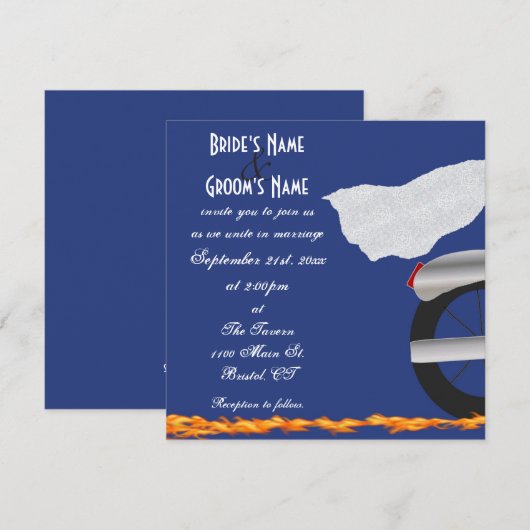 Uitnodiging tot weddenschappen op Chrome en Lace B (Voorkant / Achterkant)