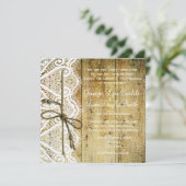 Uitnodiging tot weddenschappen op het Rustische La (Staand voorkant)