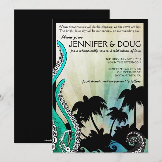 Uitnodiging tot weddenschappen op Offbeat Island-b (Voorkant / Achterkant)