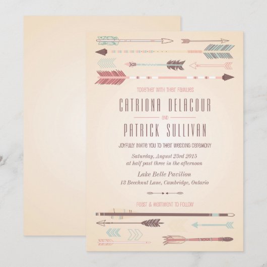 uitnodiging tot weddenschappen op stammenbasis (Voorkant / Achterkant)