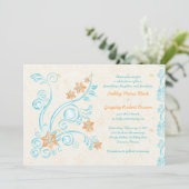 Uitnodiging tot weddenschappen op Starfish en wate (Staand voorkant)