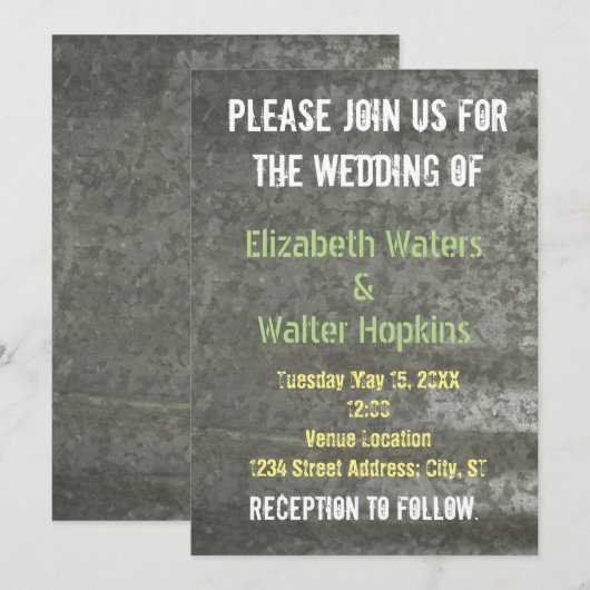 Uitnodiging tot weddenschappen op vellen (Voorkant / Achterkant)