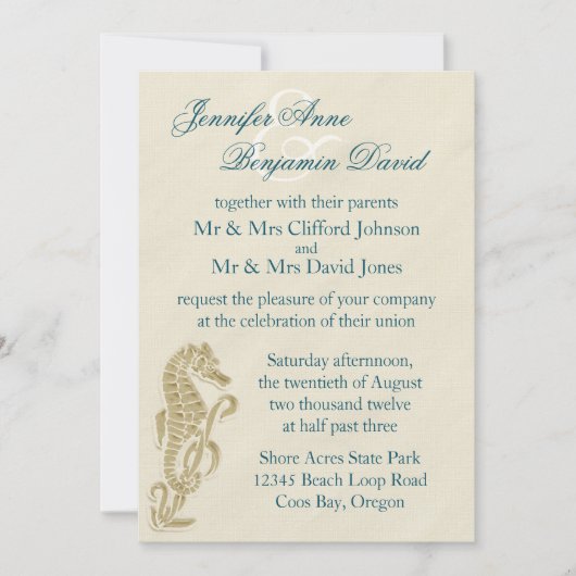 Uitnodiging tot weddenschappen op zee (Voorkant)