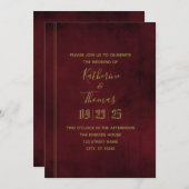 Uitnodiging tot weddenschappen over wijn en gouden (Voorkant / Achterkant)