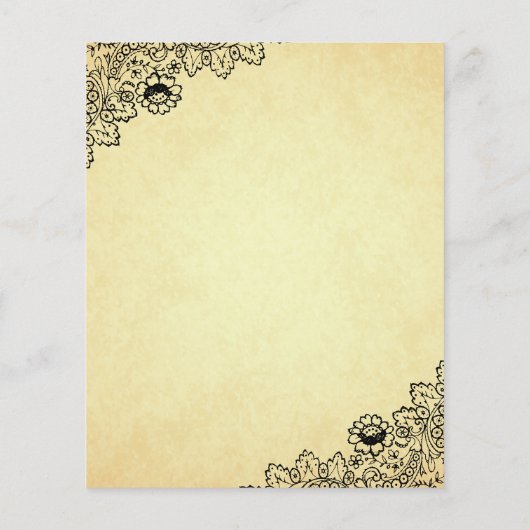 uitnodiging tot weddenschappen over zonnebloemen (Achterkant)