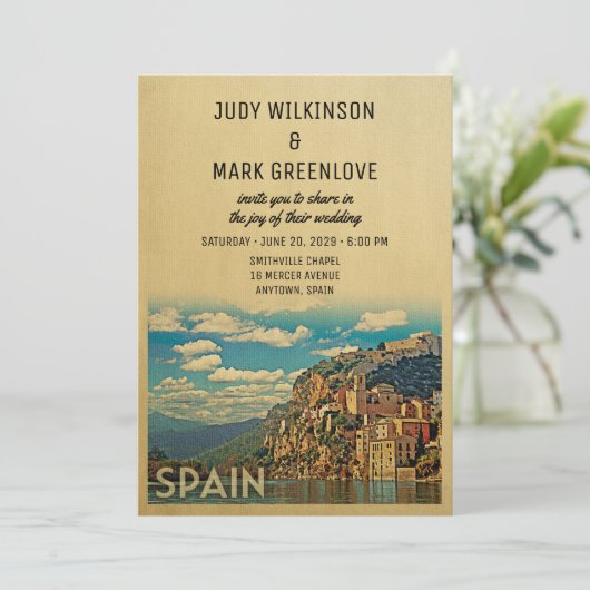  uitnodiging tot weddenschappen tussen Spanje en h (Staand voorkant)