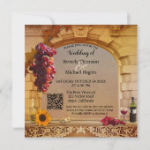 Uitnodiging tot weddenschappen uit de wijnbouw op  (Achterkant)