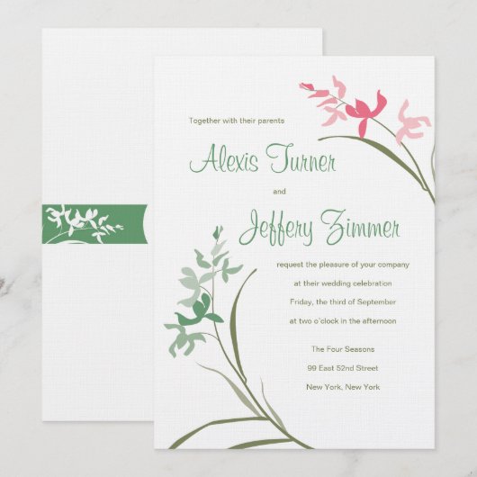 Uitnodiging tot weddenschappen van Orchid - Omslag (Voorkant / Achterkant)