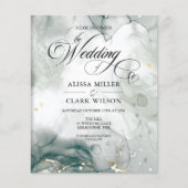 Uitnodiging tot weddenschappen via Waterverf en zw (Voorkant)