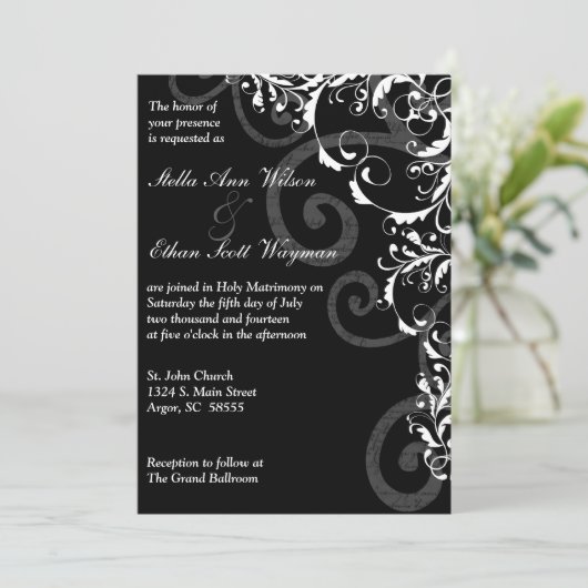 Uitnodiging tot weduwen (Staand voorkant)