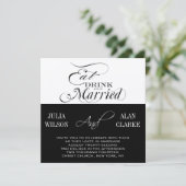 Uitnodiging tot weduwen, Drinken en trouwen (Staand voorkant)