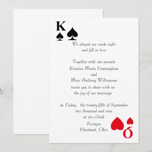 Uitnodiging tot weduwen en koninginnen (3) (Voorkant / Achterkant)