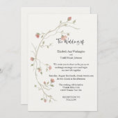 Uitnodiging tot weduwen en Waterverf van Blinzen (Voorkant / Achterkant)