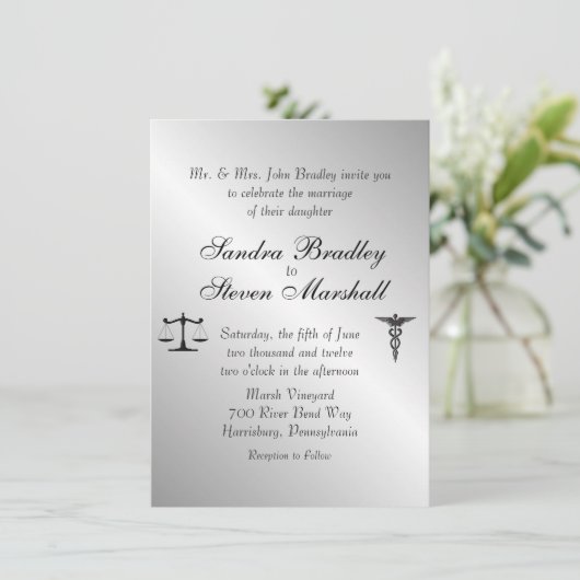 Uitnodiging tot weduwen en weddenschappen (Staand voorkant)