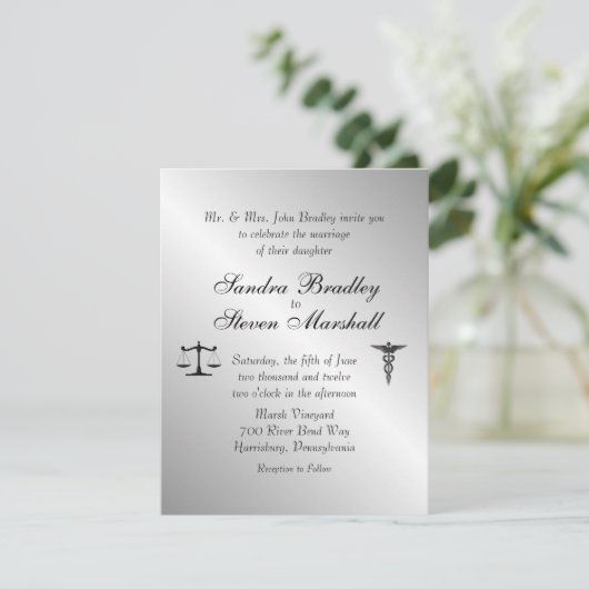 Uitnodiging tot weduwen en weddenschappen (Staand voorkant)