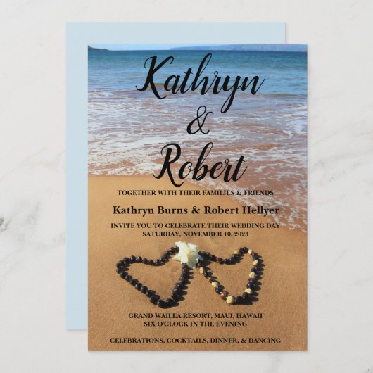 Uitnodiging tot weduwen en weduwen (Voorkant / Achterkant)