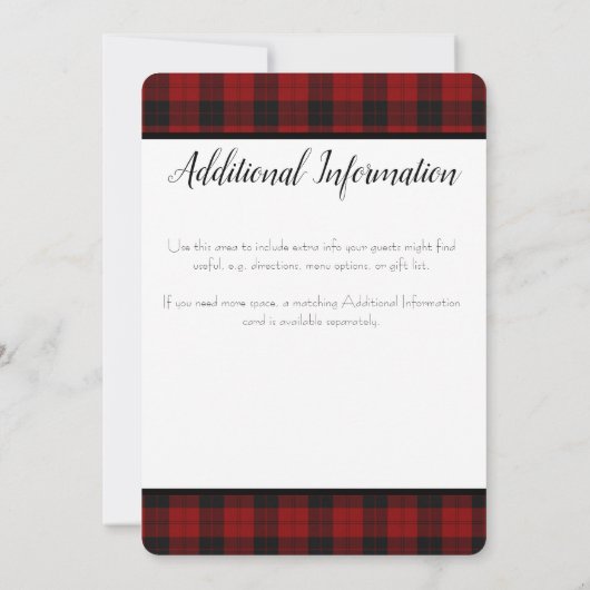 Uitnodiging tot weduwen met rood en zwart (Achterkant)