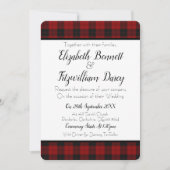 Uitnodiging tot weduwen met rood en zwart (Voorkant)