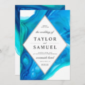 Uitnodiging tot weduwen op Etheral Wave Beach (Voorkant / Achterkant)