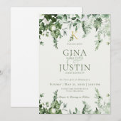 Uitnodiging tot weduwen op Ivy & Sage (Voorkant / Achterkant)